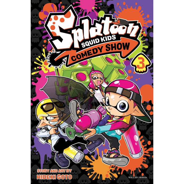 Splatoon Squid Kids Comedy Show Series 3 Books Set by Hideki Goto Vols. 1, 3, 4 - The Book Bundle