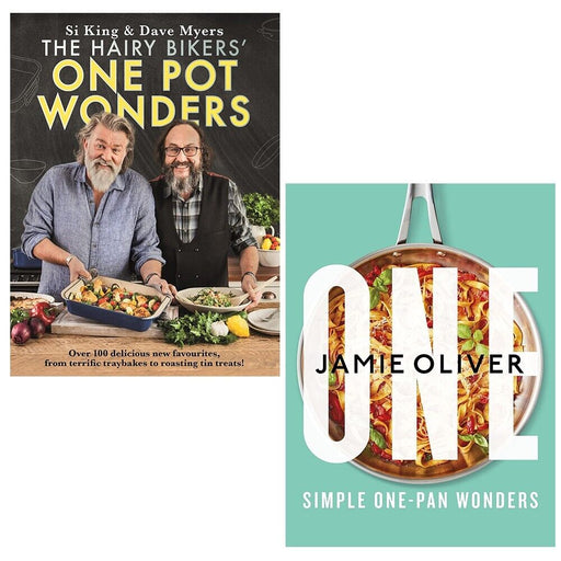 Hairy Bikers One Pot Wonders,One Simple One Jamie Oliver 2 Books Set Hardcover - The Book Bundle