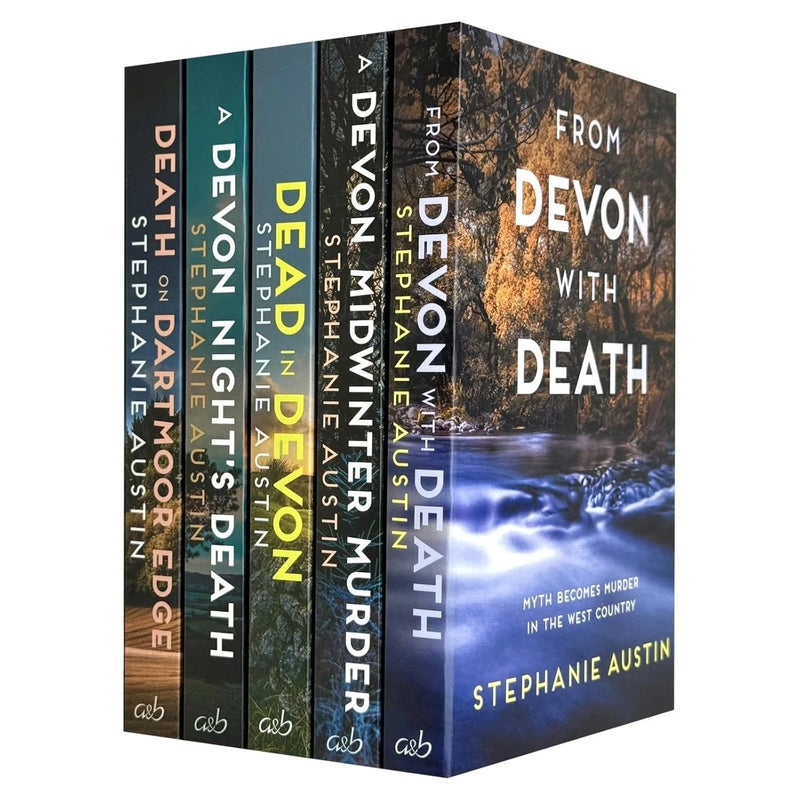Stephanie Austin Devon Mysteries 5 Books Collection Set (From Devon with Death, A Devon Midwinter Murder, Dead in Devon) - The Book Bundle