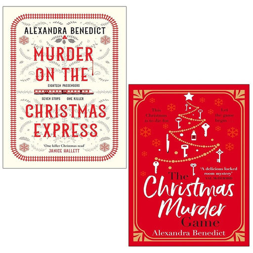 Alexandra Benedict Collection 2 Books Set Christmas Murder Game, Murder On Chris - The Book Bundle