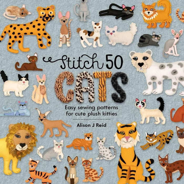 Alison J Reid Collection 3 Books Set Stitch 50 Cats, Stitch 50 Dogs,Stitch Birds - The Book Bundle