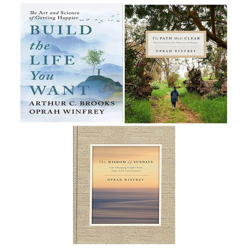 Oprah Winfrey Collection 3 Books Set Path Made Clear, Wisdom of Sundays (HB) - The Book Bundle