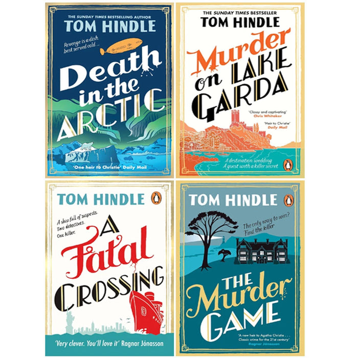 Tom Hindle Collection 4 Books Set (A Fatal Crossing, The Murder Game & Murder on) - The Book Bundle