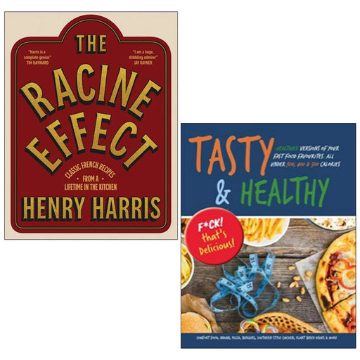 The Racine Effect 2 Books Collection Set by Henry Harris and Iota, featuring titles on tasty, healthy, non-fiction recipes.