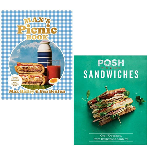 Max’s Picnic Book Max Halley, Posh Sandwiches Quadrille Publishing 2 Books Set - The Book Bundle