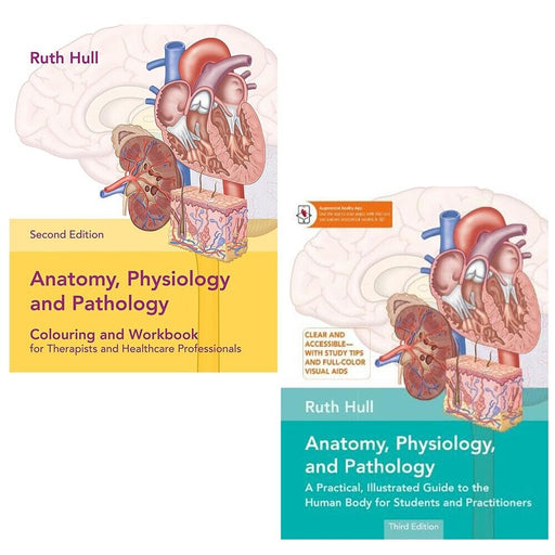 Ruth Hull Collection 2 Books Set Anatomy, Physiology, and Pathology Colouring - The Book Bundle