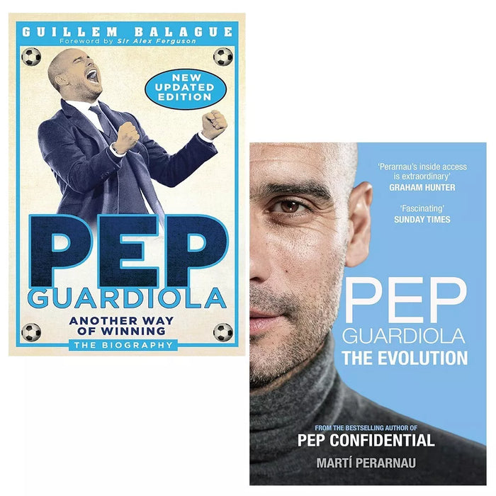 Pep Guardiola Collection 2 Books Set by (Guillem Balague,Marti Perarnau Evolution) - The Book Bundle
