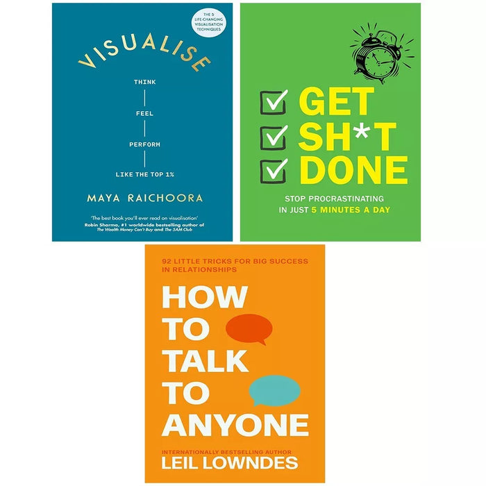 Visualise (HB), How to Talk to Anyone, Get Sh*t Done Chartwell 3 Books Set - The Book Bundle