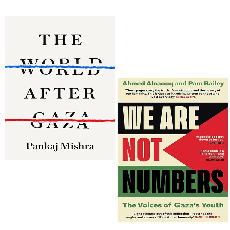 World After Gaza Pankaj Mishra, We Are Not Numbers Ahmed Alnaouq 2 Books Set - The Book Bundle