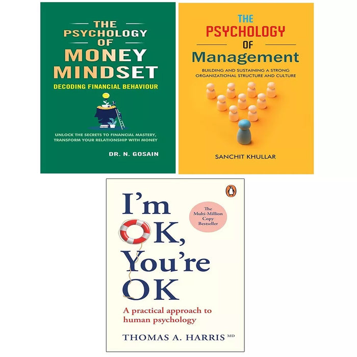 Psychology of Management, I'm Ok You're Ok, Psychology of Money Mindset 3 Books Set - The Book Bundle