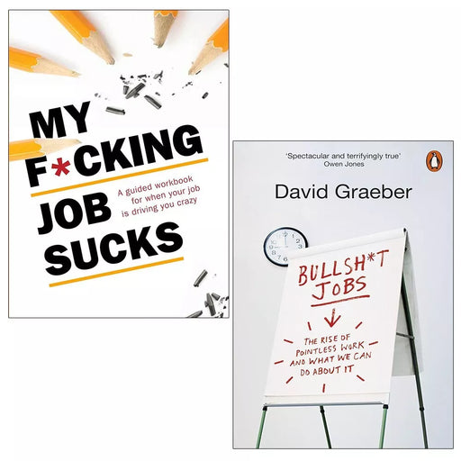 My F cking Job Sucks Chartwell Books, Bullshit Jobs David Graeber 2 Books Set - The Book Bundle