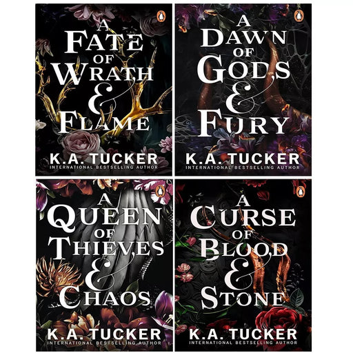 Fate and Flame Series 4 Books Set by K.A. Tucker Dawn of Gods Fury,Fate of Wrath - The Book Bundle