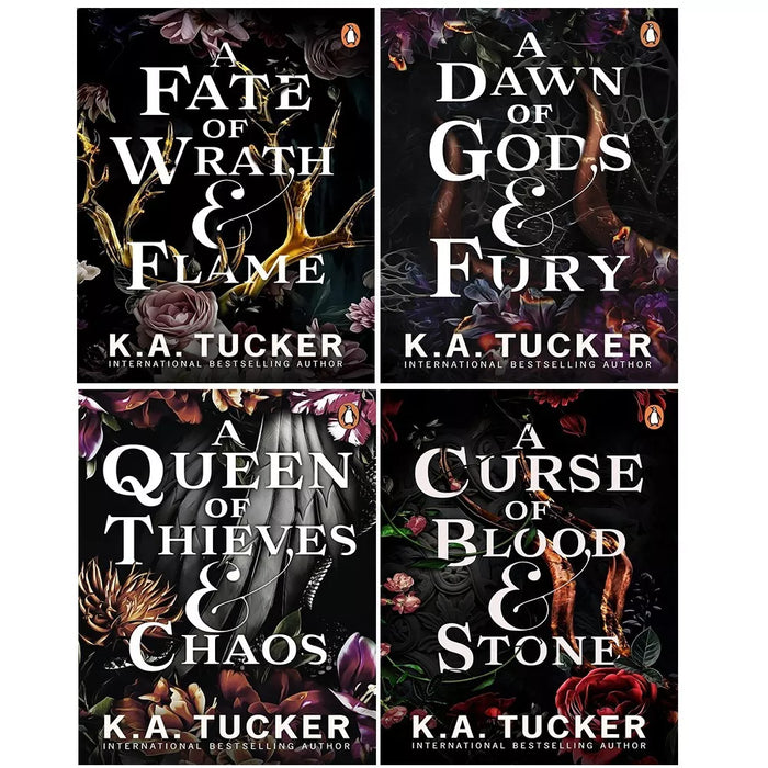 Fate and Flame Series 4 Books Set by K.A. Tucker Dawn of Gods Fury,Fate of Wrath - The Book Bundle