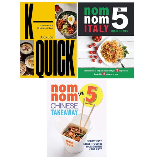 K-Quick Judy Joo (HB), Nom Nom Italy, Nom Nom Chinese Takeaway 3 Books Set - The Book Bundle