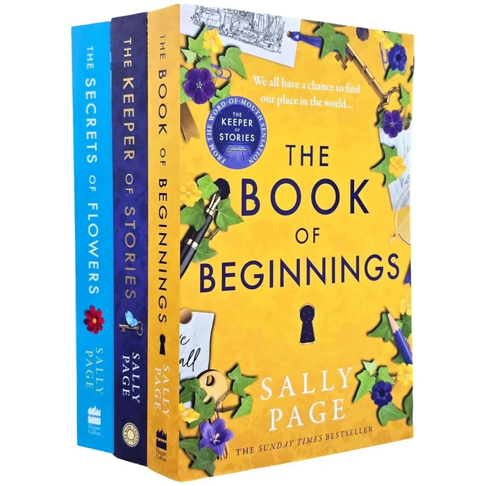 Sally Page Collection 3 Books Set Secrets of Flowers, Keeper of Stories, Keeper - The Book Bundle
