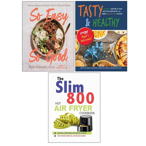 So Easy So Good HB, Slim 800 Hot Air Fryer Recipe, Tasty and Healthy 3 Books Set - The Book Bundle