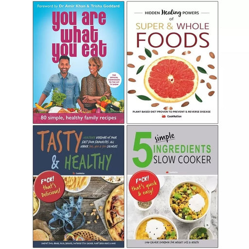 You Are What You,Super Whole Foods,Tasty Healthy, 5 Simple Ingredients 4 Books Set - The Book Bundle
