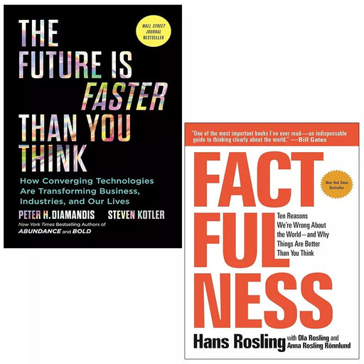 Future Is Faster Than You Think, Factfulness Hans Rosling 2 Books Set Hardcover - The Book Bundle