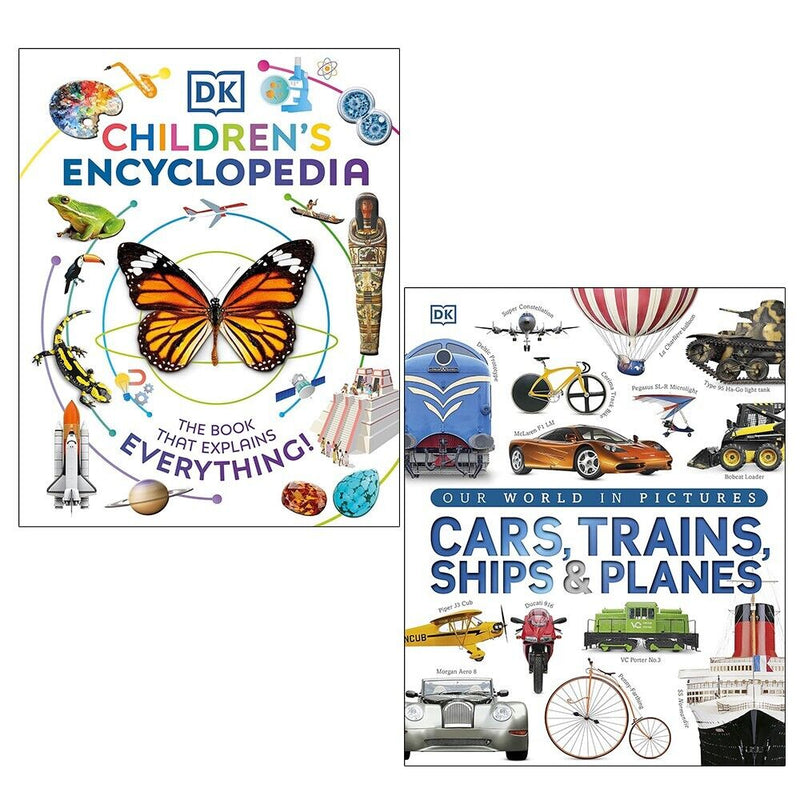Our World in Pictures,DK Children's Encyclopedia 2 Books Set by DK - The Book Bundle