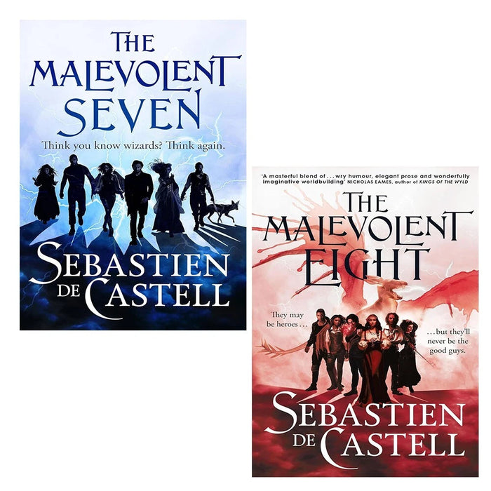 The Malevolent Seven Series 2 Books Set by Sebastien de Castell (The Malevolent Seven, Malevolent Eight) - The Book Bundle