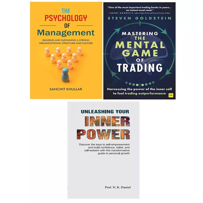 Mental Game of Trading, Unleashing Your Inner, Psychology of Management 3 Books Set - The Book Bundle