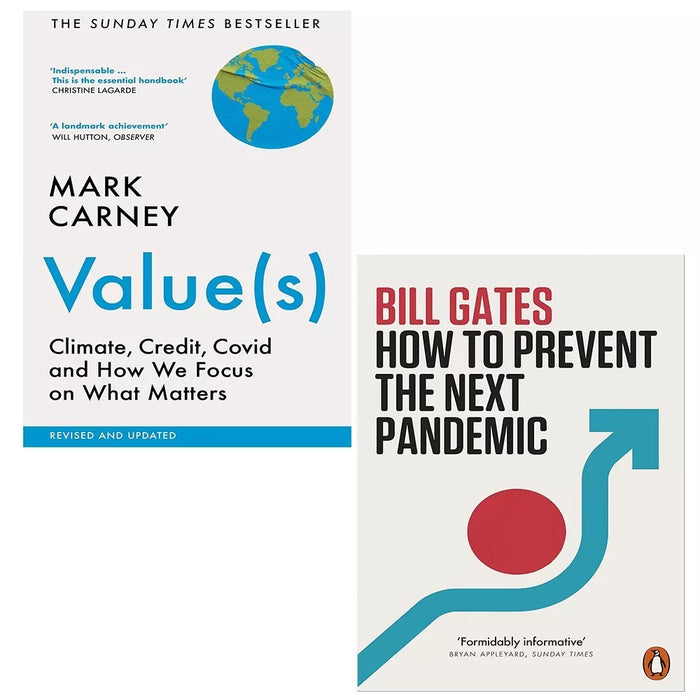 How to Prevent Next Pandemic Bill Gates, Value(s) Mark Carney 2 Books Set - The Book Bundle