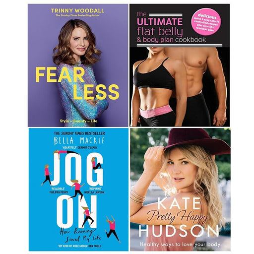 Fearless, Pretty Happy, JOG ON,Ultimate Flat Belly and Body Plan 4 Books Set - The Book Bundle