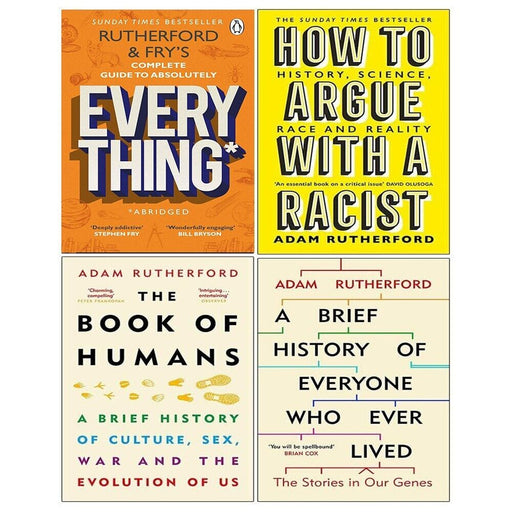 Adam Rutherford 4 Books Collection Set (Rutherford and Fry’s Complete Guide , A Brief History of Everyone Who Ever Lived,) - The Book Bundle