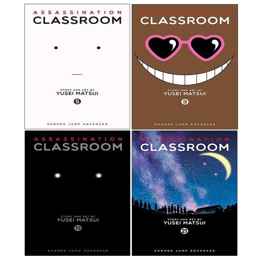 Assassination Classroom Volume 5,9, 19,21 Collection 4 Books Set by Yusei Matsui - The Book Bundle