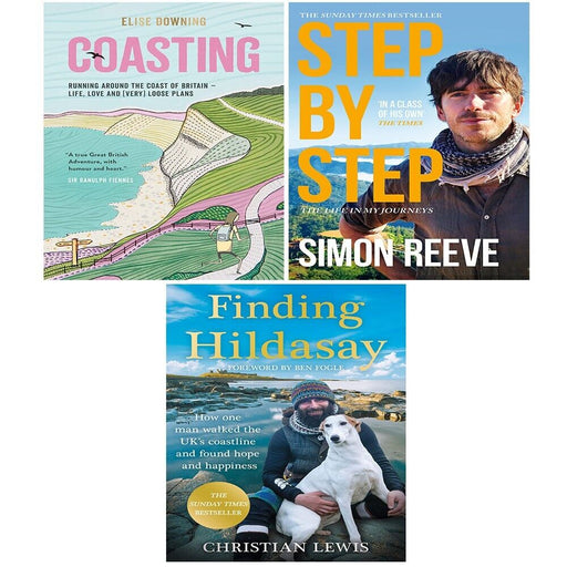 Finding Hildasay, Step By Step Simon Reeve, Coasting Elise Downing 3 Books Set - The Book Bundle