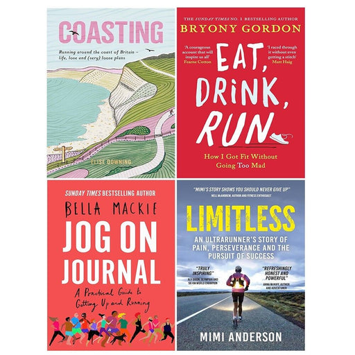 Coasting Elise Downing, Eat,Drink,Run, Jog on Journal,Limitless 4 Books Set - The Book Bundle