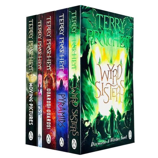Terry pratchett Discworld novels Series 2 :5 books collection set - The Book Bundle