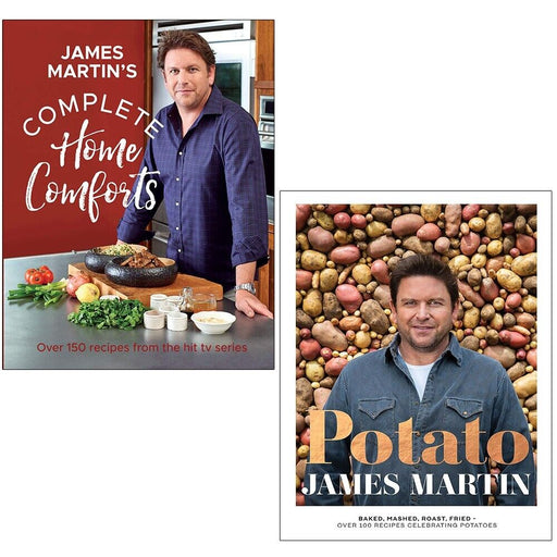 James Martin Collection 2 Books Set Potato Baked,Mashed, Complete Home Comforts - The Book Bundle
