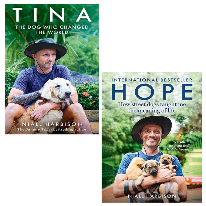 Niall Harbison Collection 2 Books Set Tina HB, Hope How Street Dogs Taught Me - The Book Bundle