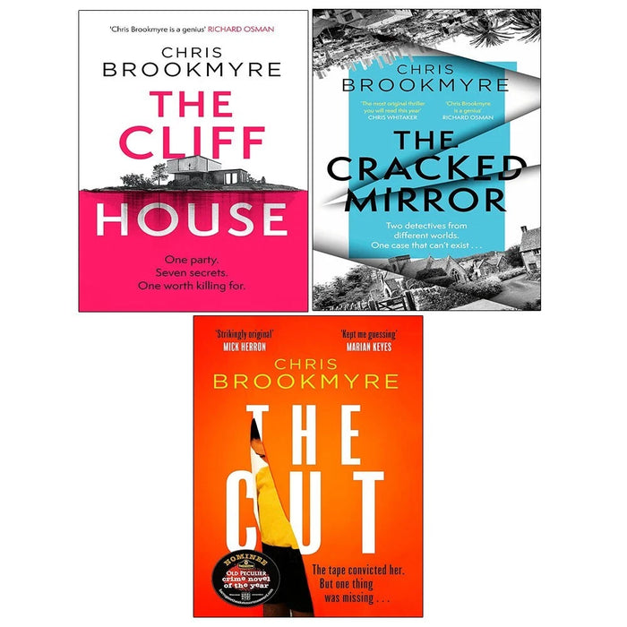 Chris Brookmyre Collection 3 Books Set (Cut, Cliff House,Cracked Mirror ) - The Book Bundle