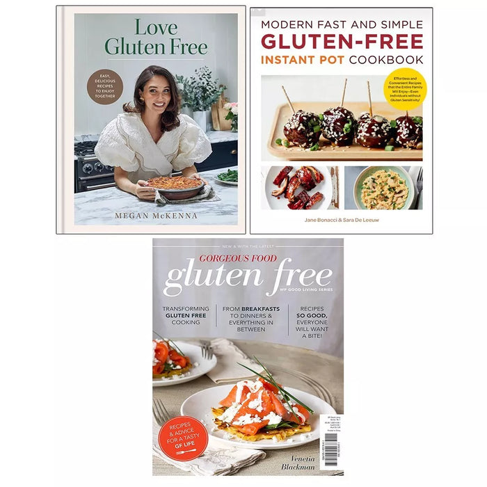 Love Gluten Free, Gorgeous Food Gluten Free, Modern Fast and Simple Gluten-Free Instant Pot Cookbook 3 Books Collection Set - The Book Bundle