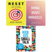 Reset Dan Heath, Kick Ass Small Talk Chartwell, Mind Body Miracle 3 Books Set - The Book Bundle