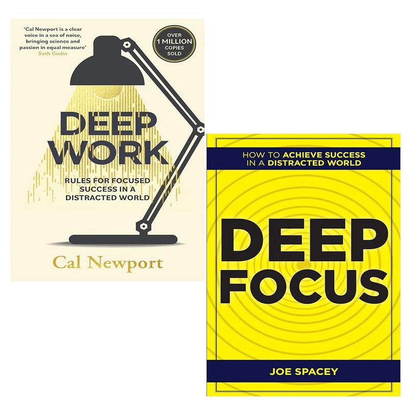 Deep Work Cal Newport, Deep Focus Joe Spacey 2 Books Set - The Book Bundle