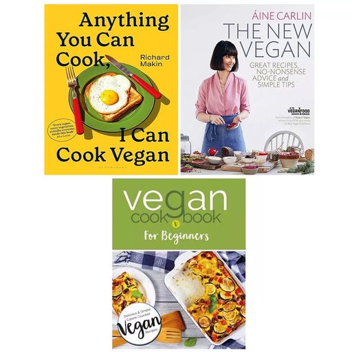 Anything You Can Cook, I Can Cook Vegan, Vegan Cookbook, New Vegan 3 Books Set - The Book Bundle
