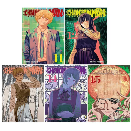 Chainsaw Man Collection 5 Books Set by Tatsuki Fujimoto (Vol 11 to 15) - The Book Bundle