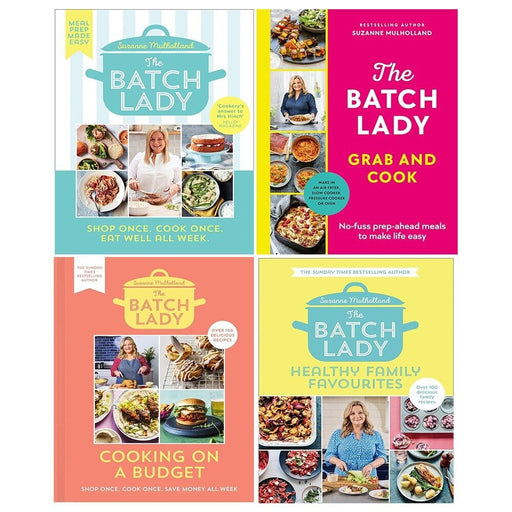 Suzanne Mulholland Collection 4 Books Set Batch Lady Cooking on a Budget - The Book Bundle