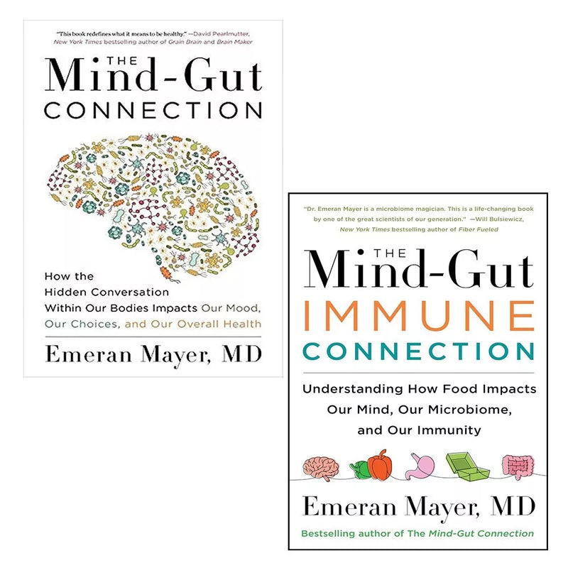 Emeran Mayer Collection 2 Books Set Mind-Gut Connection,Gut-Immune Connection - The Book Bundle
