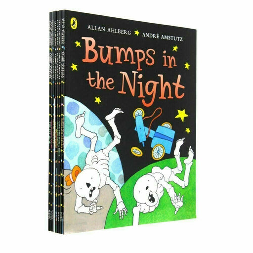 Funny Bones Collection By Allan Ahlberg 8 Books Set Ghost Train, Skeleton Funny bones - The Book Bundle