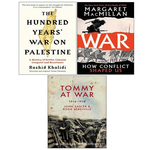 Hundred Years War on Palestine,War (HB),Tommy At War John Sadler(HB) 3 Books Set - The Book Bundle