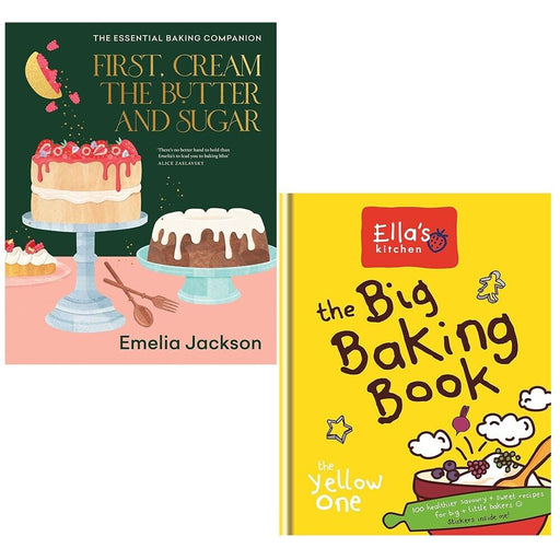 Ella's Kitchen Big Baking, First,Cream Butter Sugar Emelia Jackson 2 Books Set - The Book Bundle