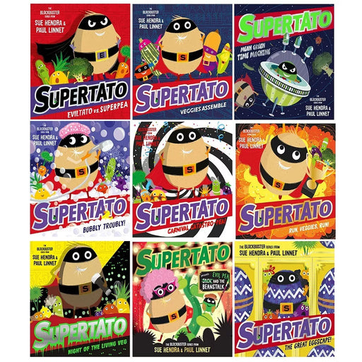 Supertato Series Collection 9 Books Set by Sue Hendra, Paul Linnet Bubbly Troubl - The Book Bundle