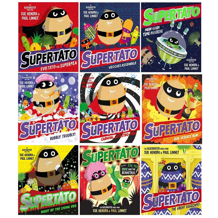 Supertato Series Collection 9 Books Set by Sue Hendra, Paul Linnet Bubbly Troubl - The Book Bundle