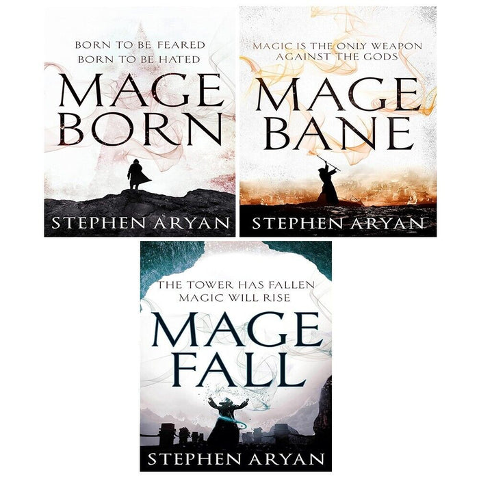 The Age of Dread Series 3 Books Collection Set By Stephen Aryan (Mageborn, Magefall & Magebane) - The Book Bundle