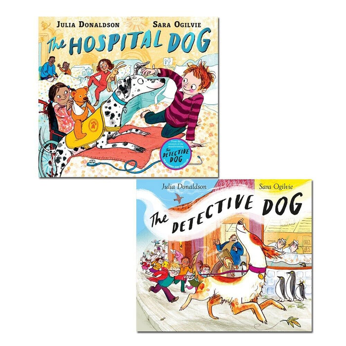 Julia Donaldson 2 Books Collection Set (The Hospital Dog, The Detective Dog) - The Book Bundle
