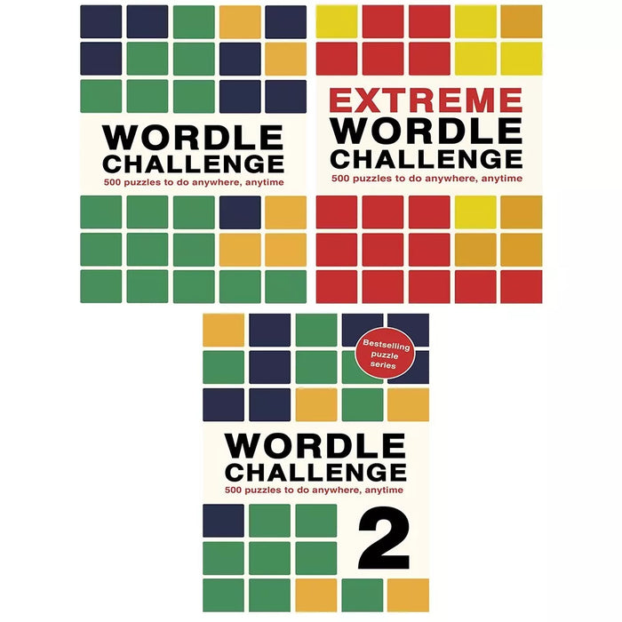 Puzzle Challenge Collection 3 Books Set by Ivy Press (Extreme Wordle Challenge) - The Book Bundle